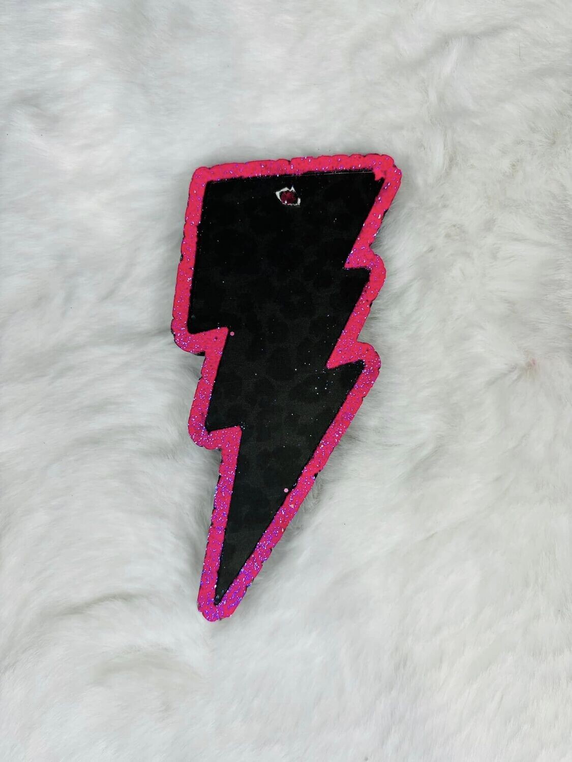 Lightning bolt black cheetah print