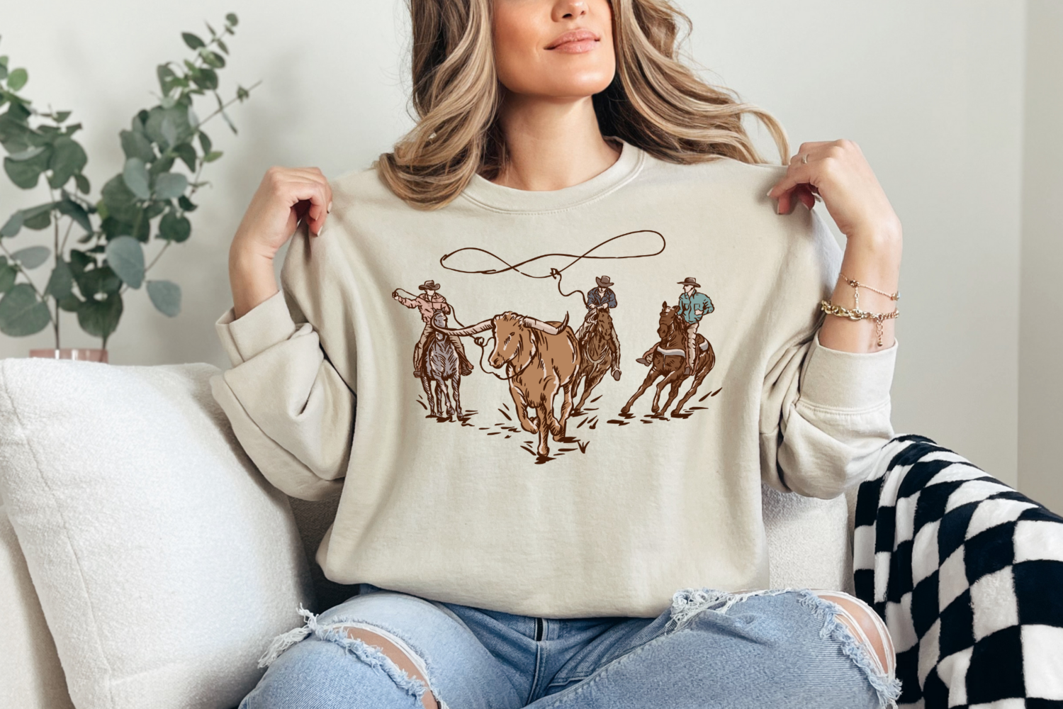 Ropin Cattle Tee