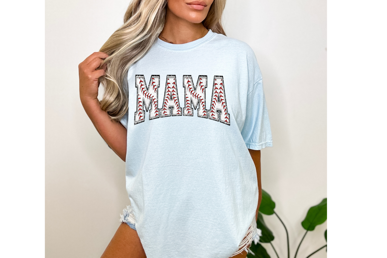Baseball Chenille MAMA Patch