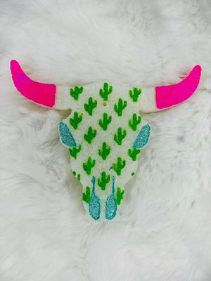 Cactus Bull Skull