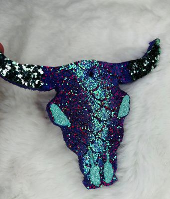 Mermaid Bull Skull