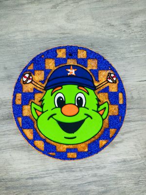 Green alien checkered