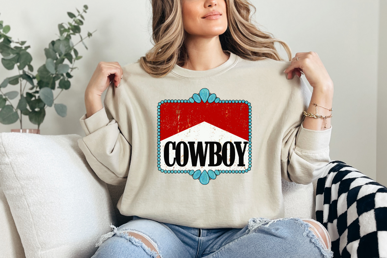 Cowboys turquoise frame