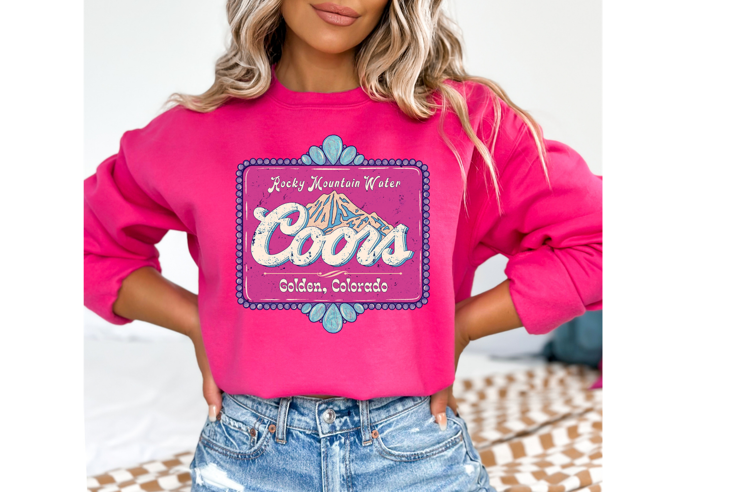 coors frame - pink