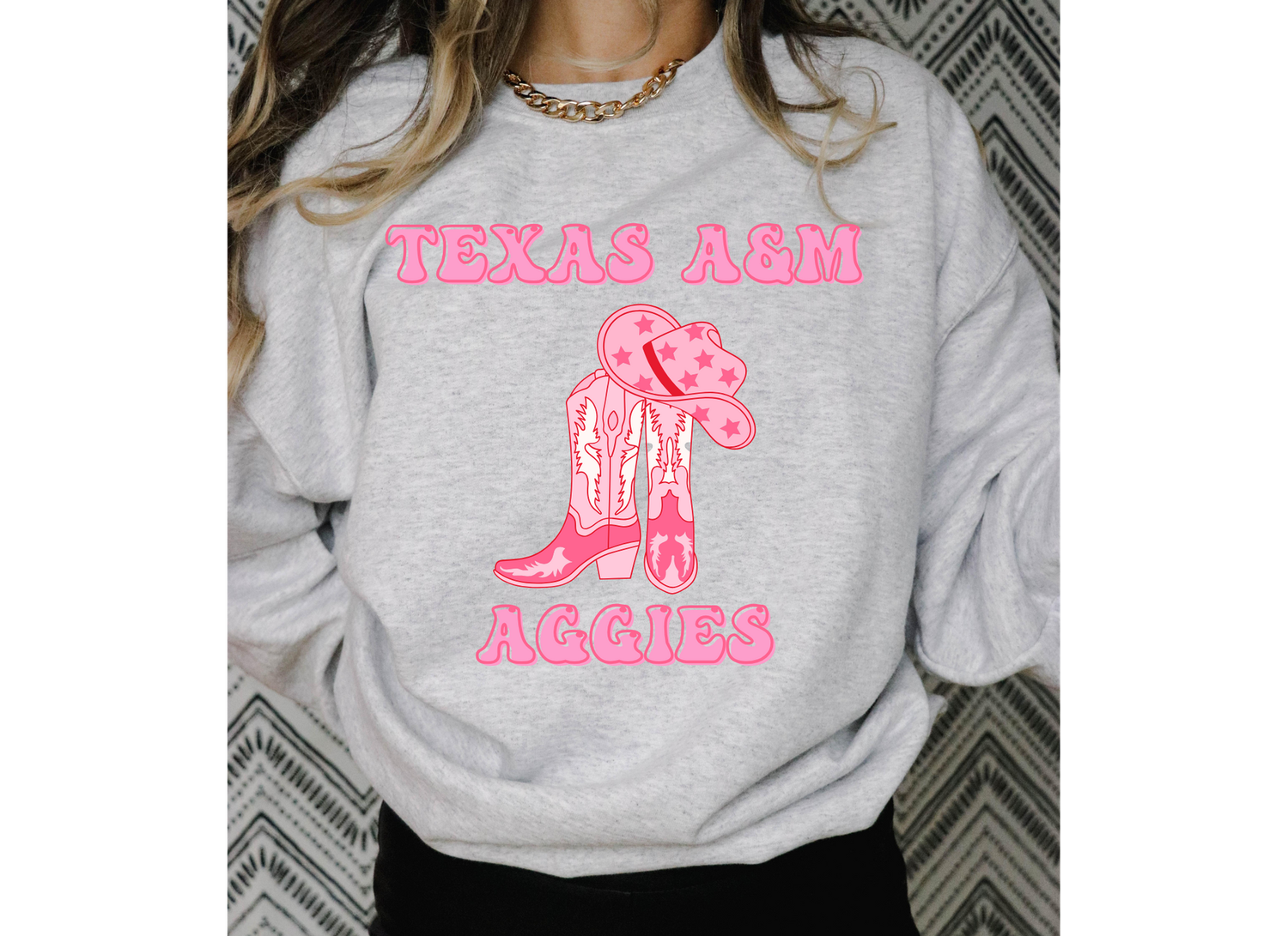 Texas A&amp;M pink boots