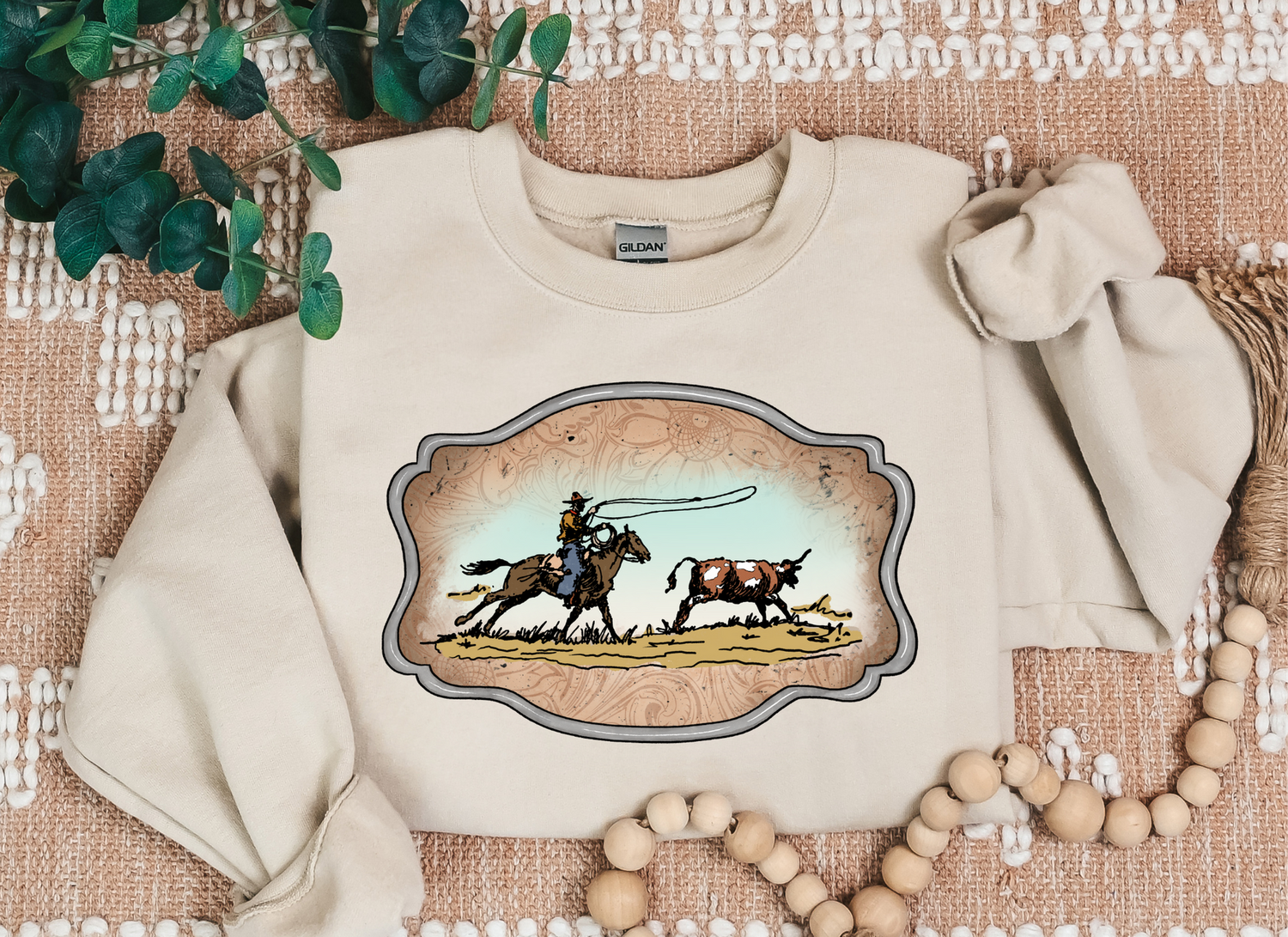 Cowboy roper buckle