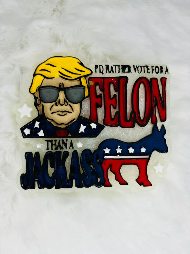 I&#39;d rather vote for a felon than a jackass