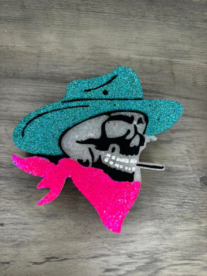 Skeleton Cowboy Freshie