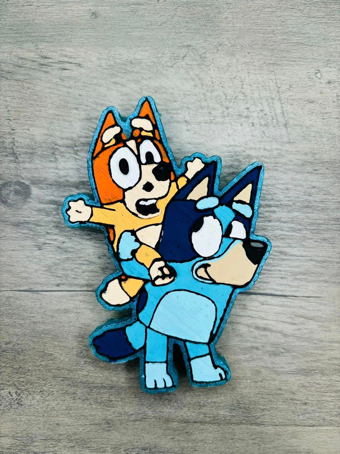 Blue and orange dog