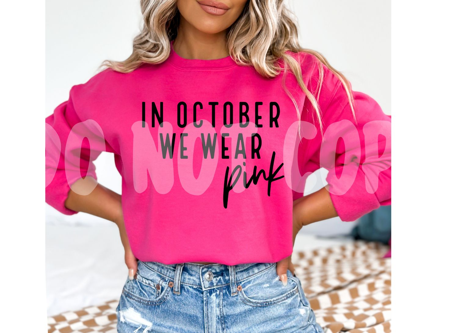In October we wear pink