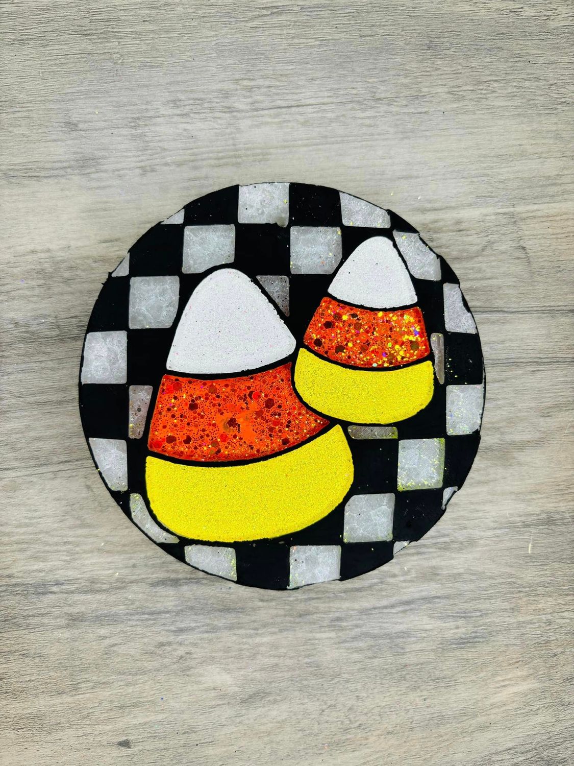 Checkered Candy Corn