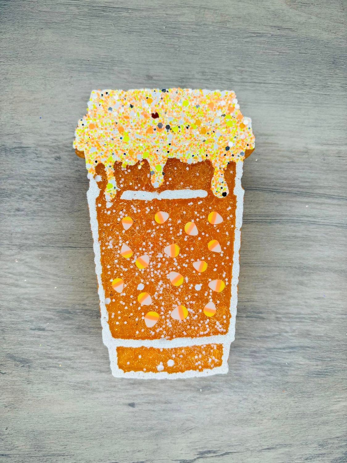Candy Corn Drip Latte