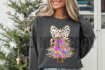 Tree with bow- Colorful