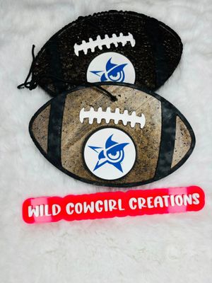 Football with custom round image