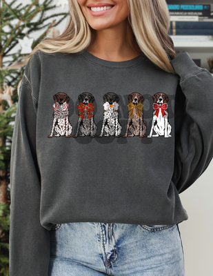 Sitting GSP group with Bows