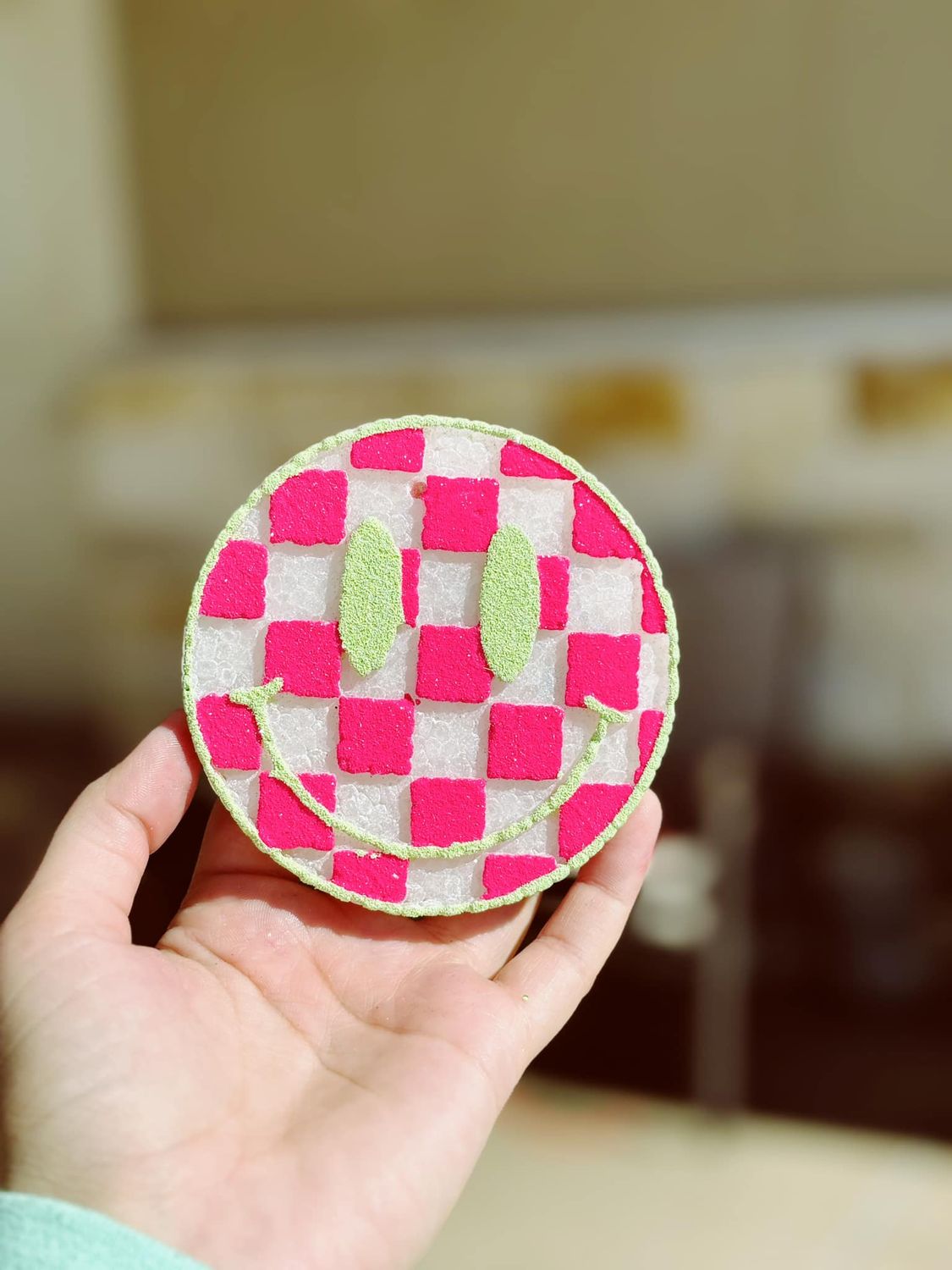 Smiley Checkered round