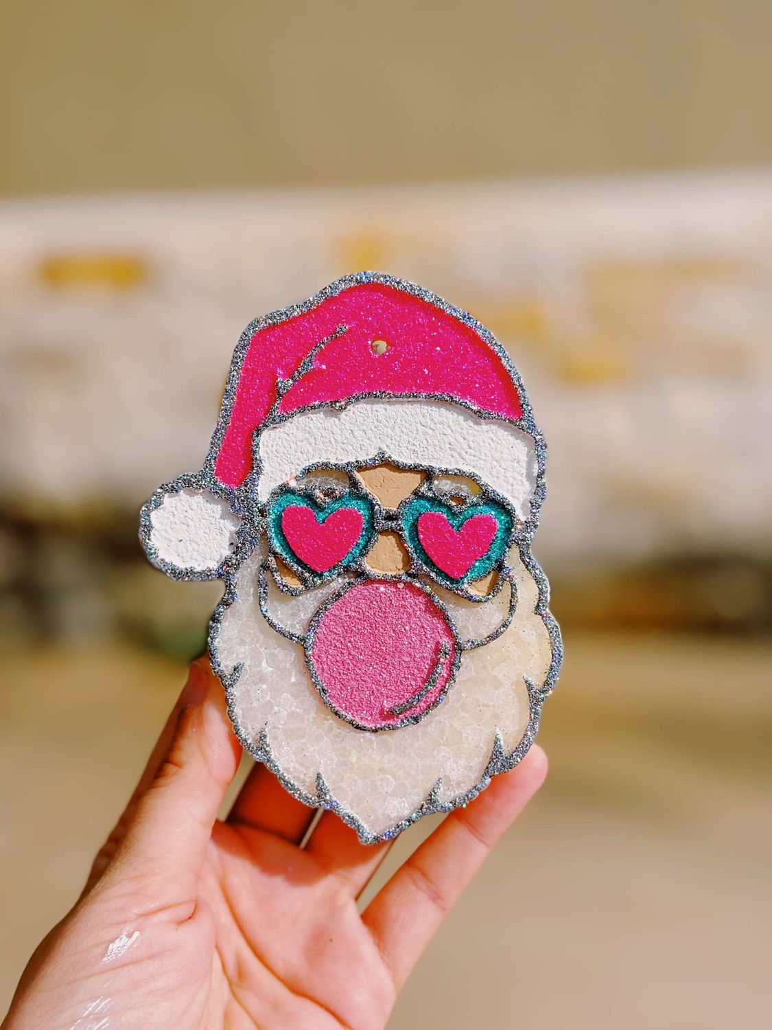 Santa with bubblegum