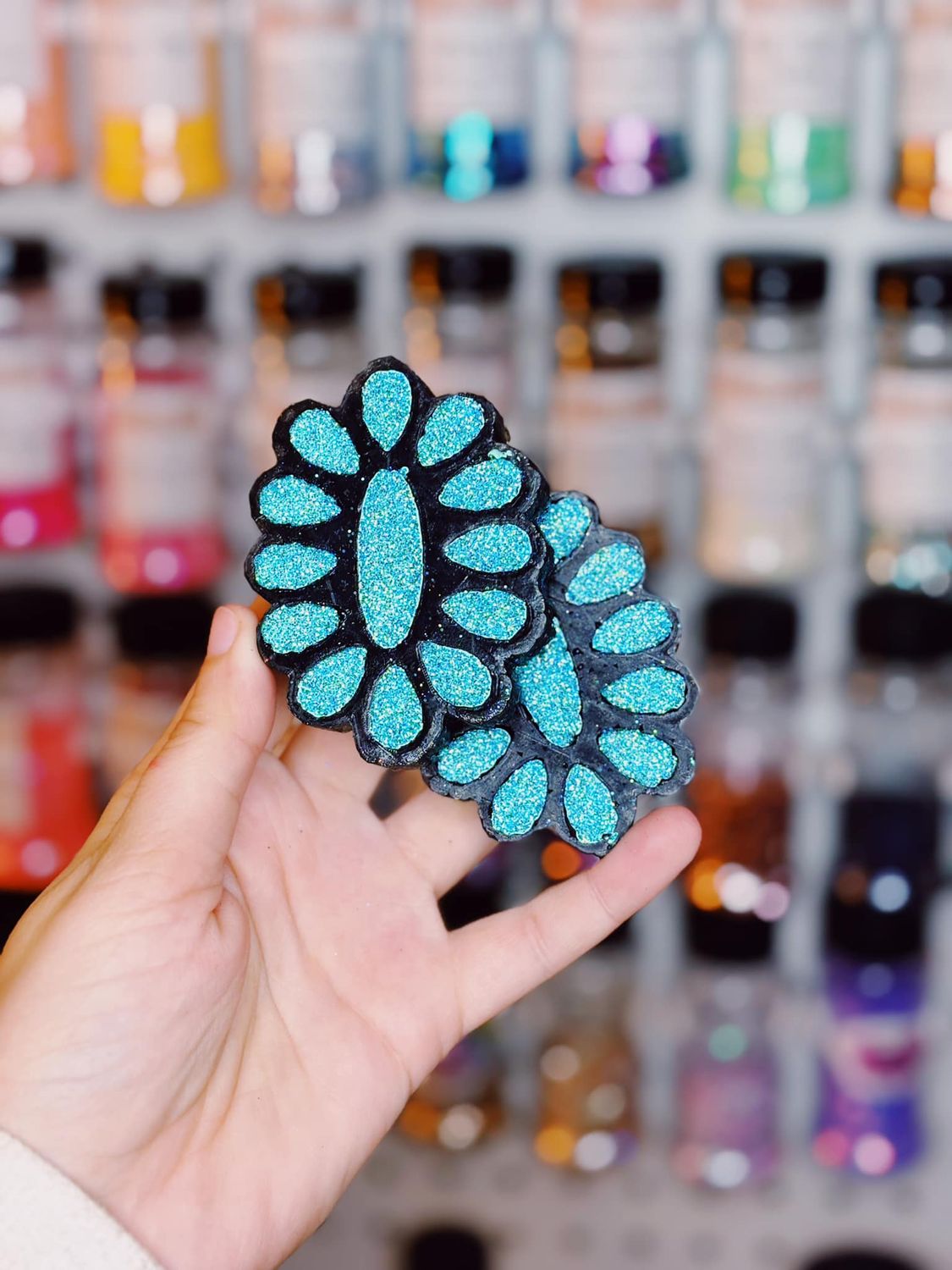 Turquoise Stone vent clips