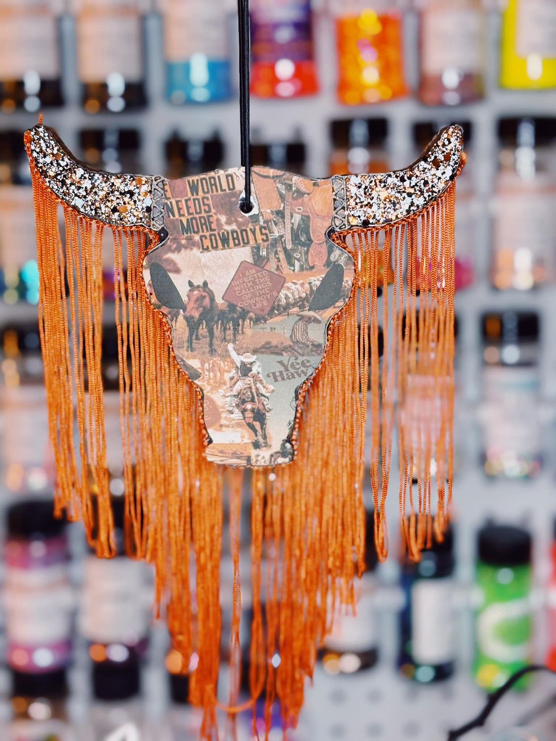 World need more cowboys Bull Skull