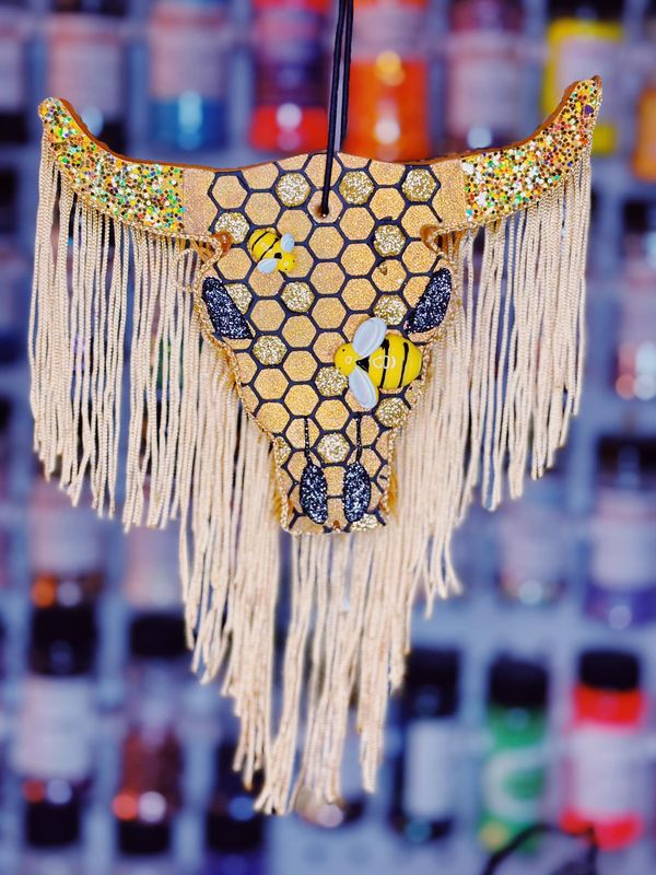 Honey Bull Skull