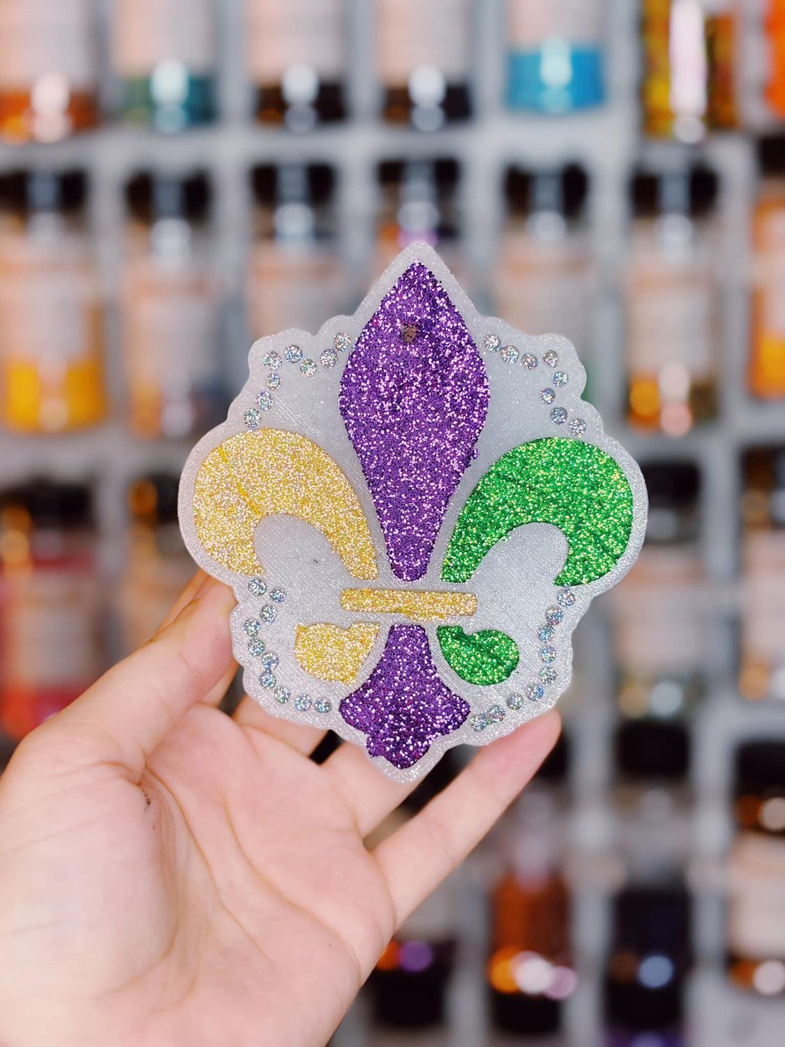 Fluer De Lis Mardi Gras