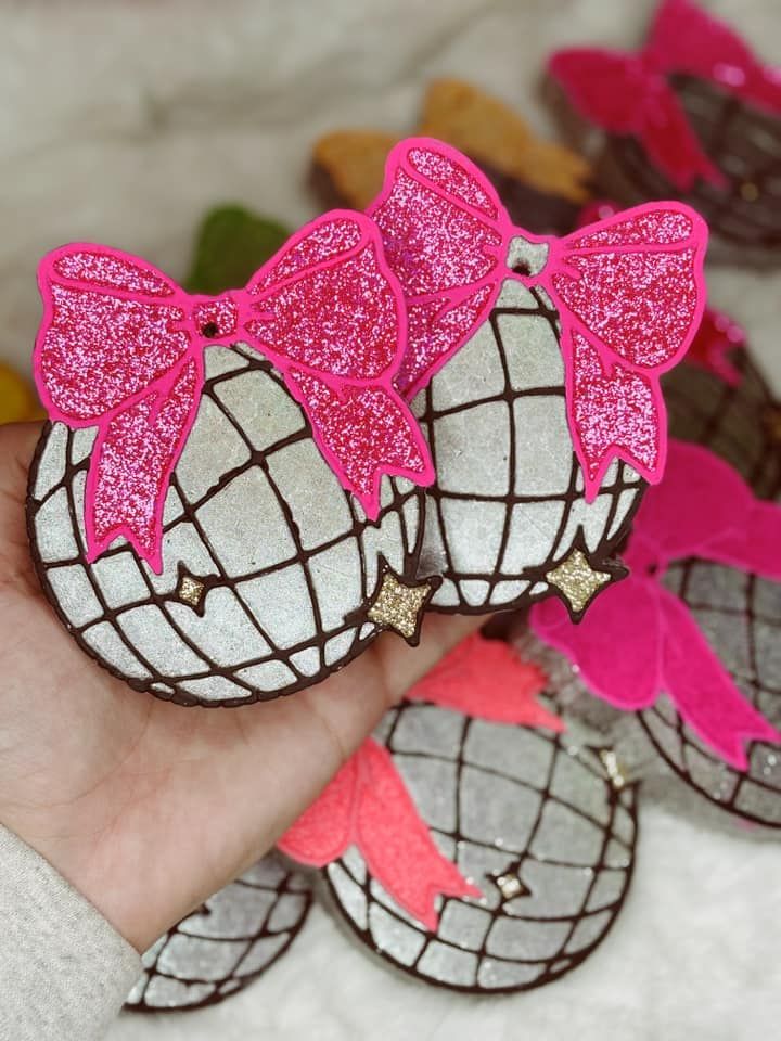 Disco Ball with bow