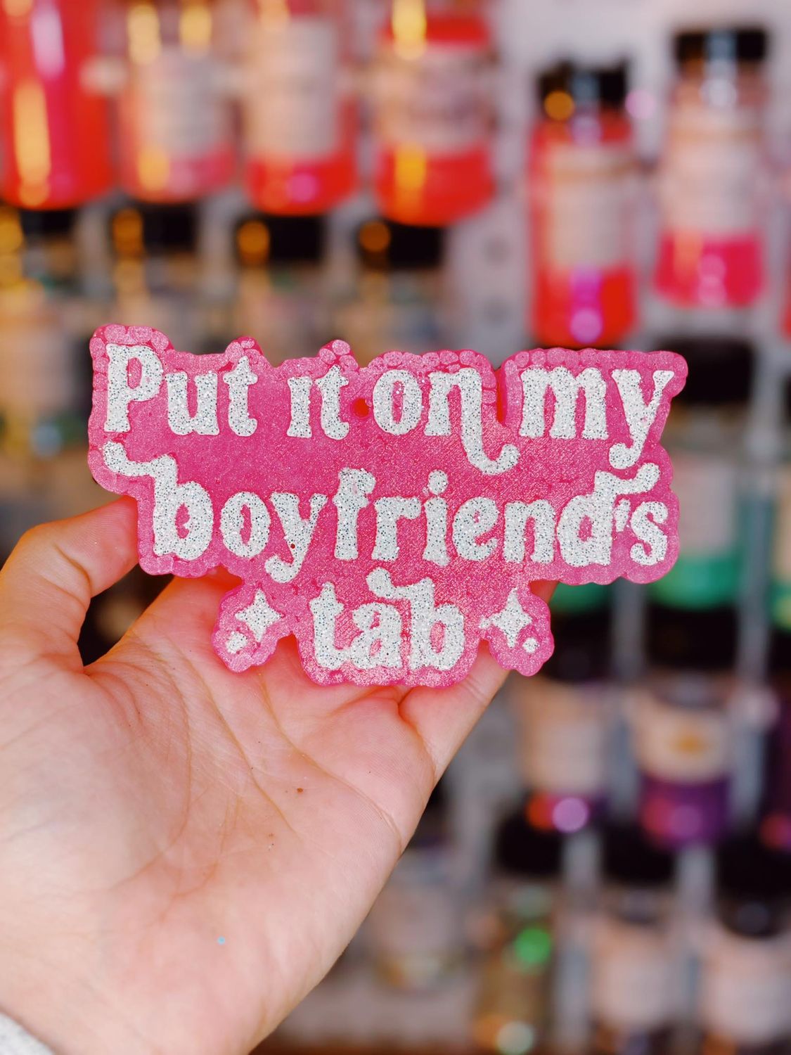 Put it on my boyfriends tab