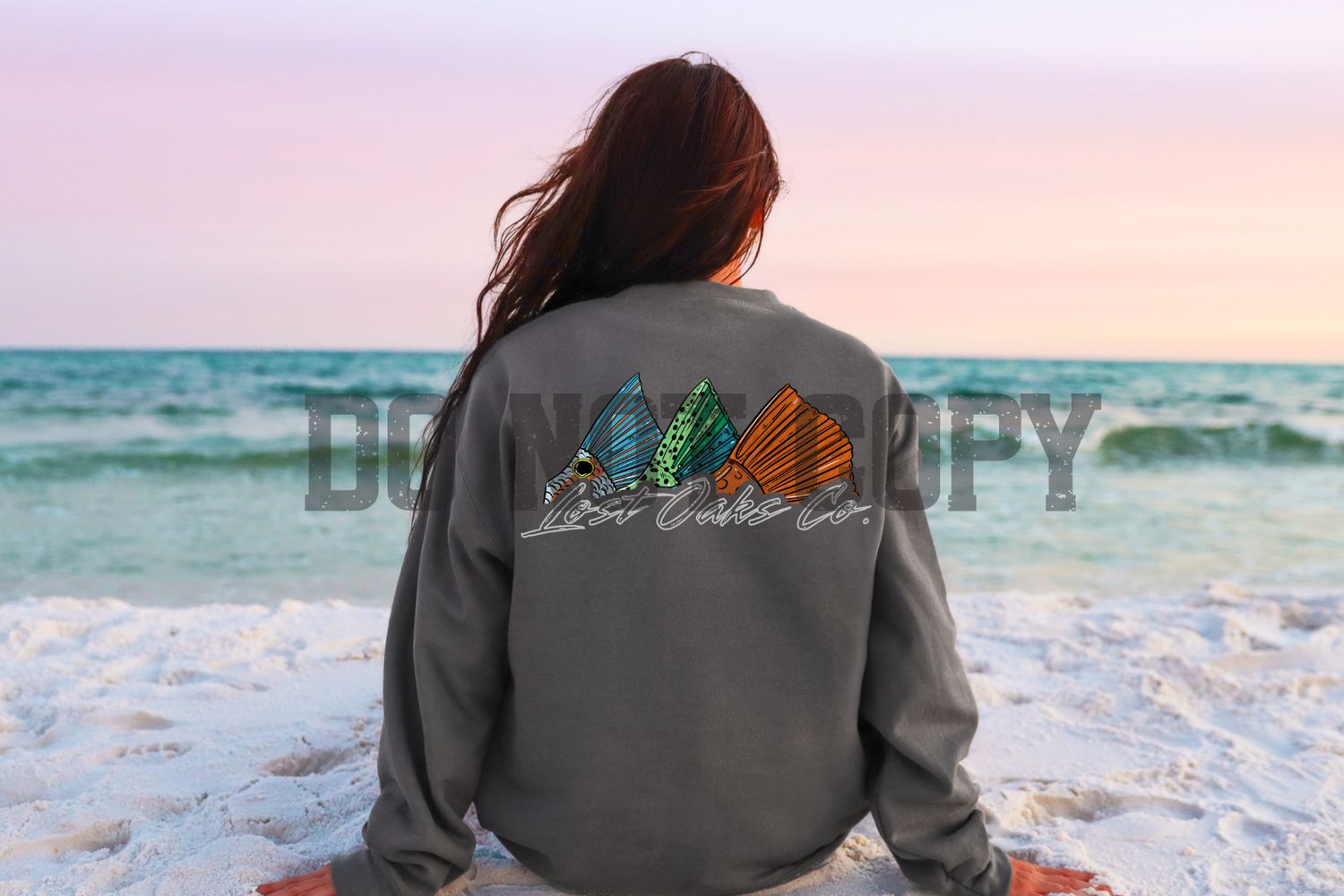 Logo fish tails tee