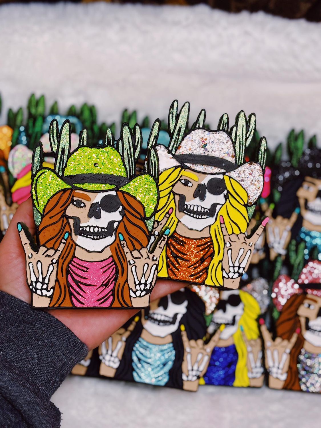 Western Skeleton cowgirl