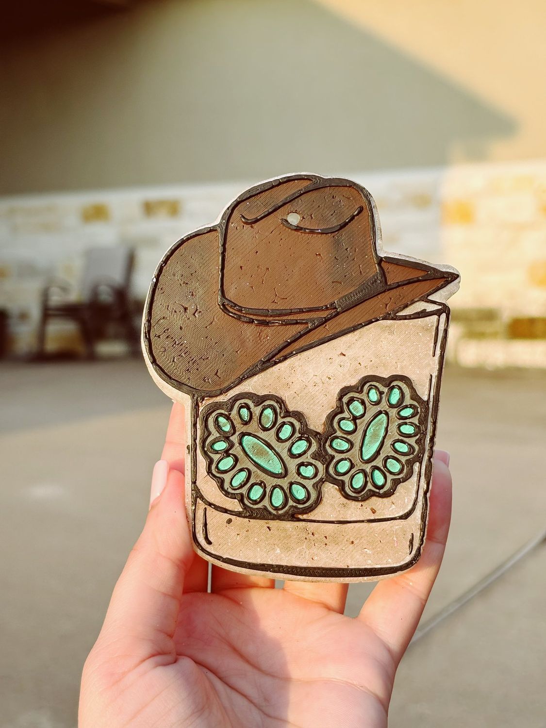 Western shot glass