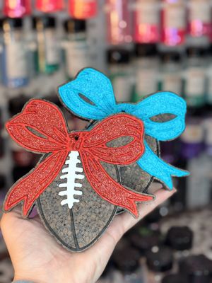 Football with bow