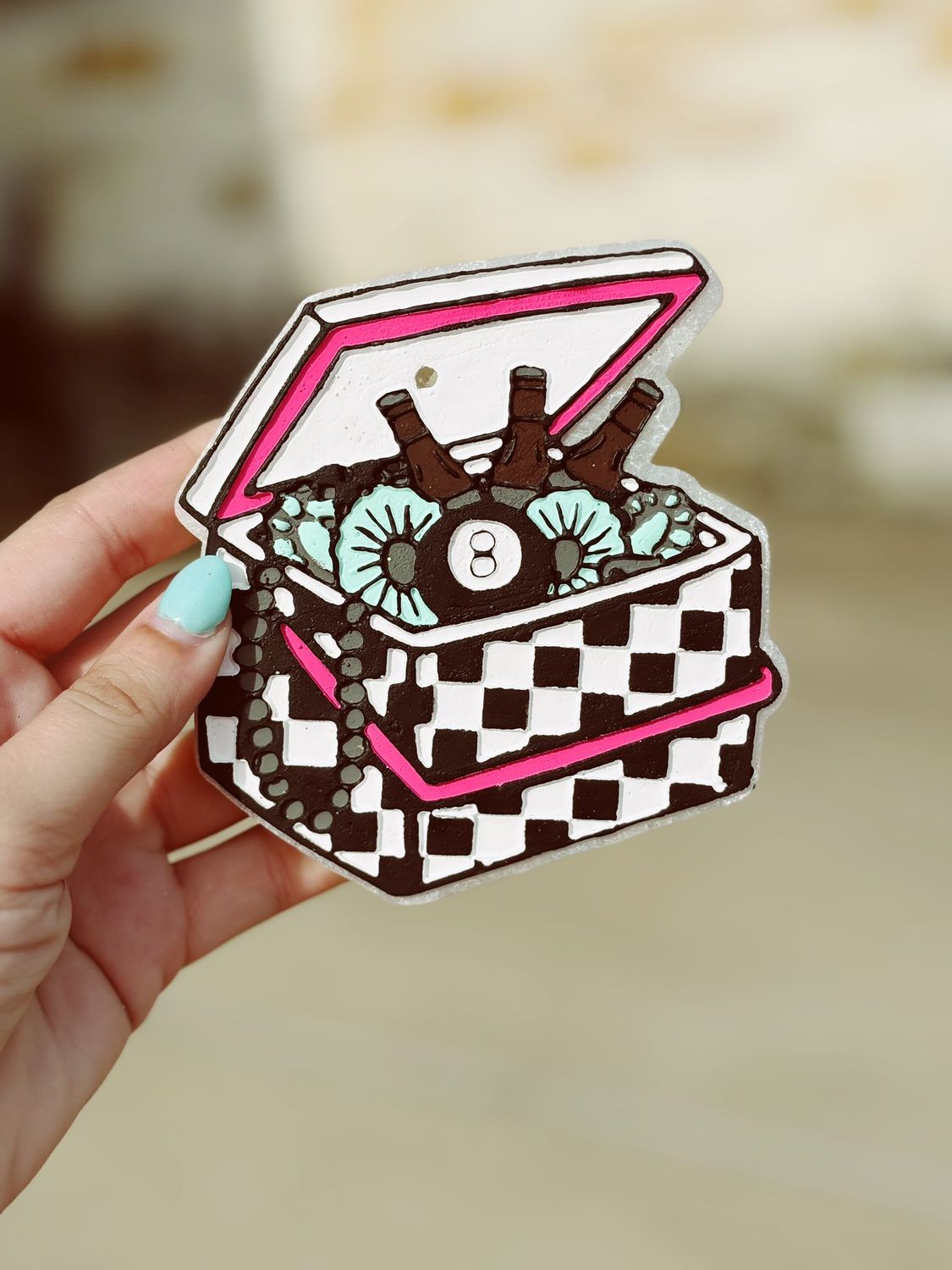 Checkered western cooler