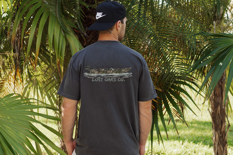 Camo Boat Logo Tee