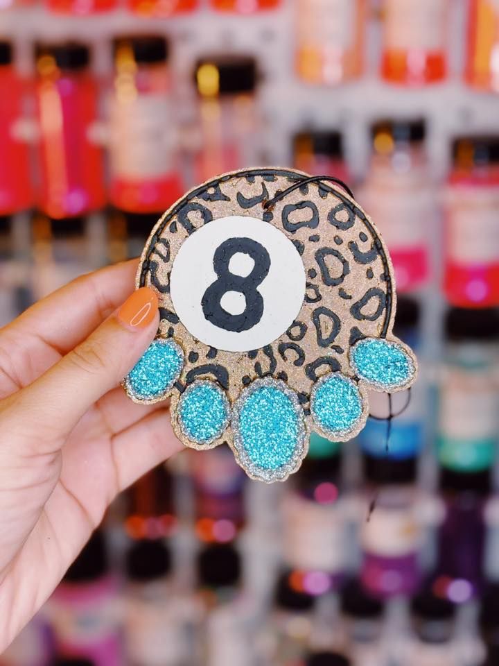 8 ball cheetah stones