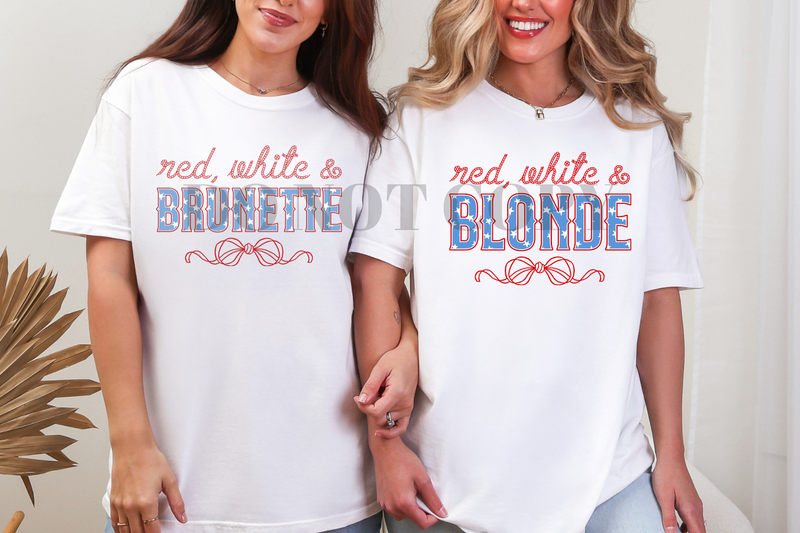 Red, white and Blonde? Brunette
