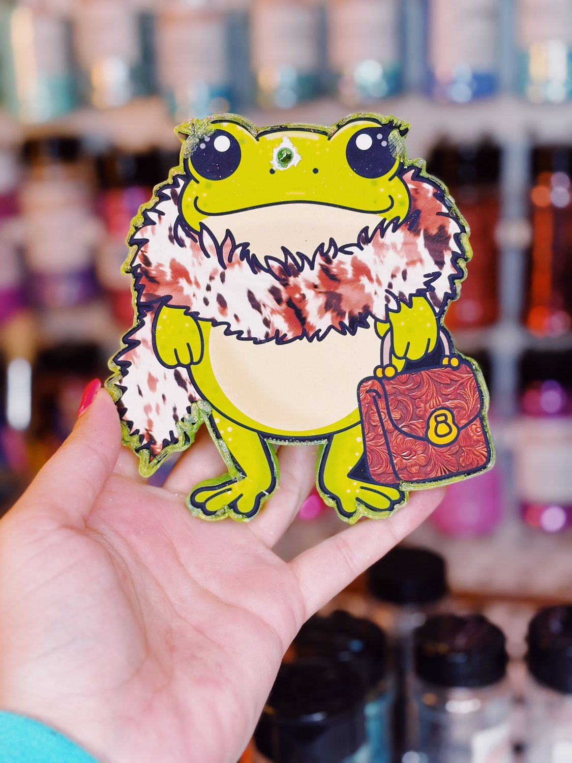 Diva frog- mystery cardstock