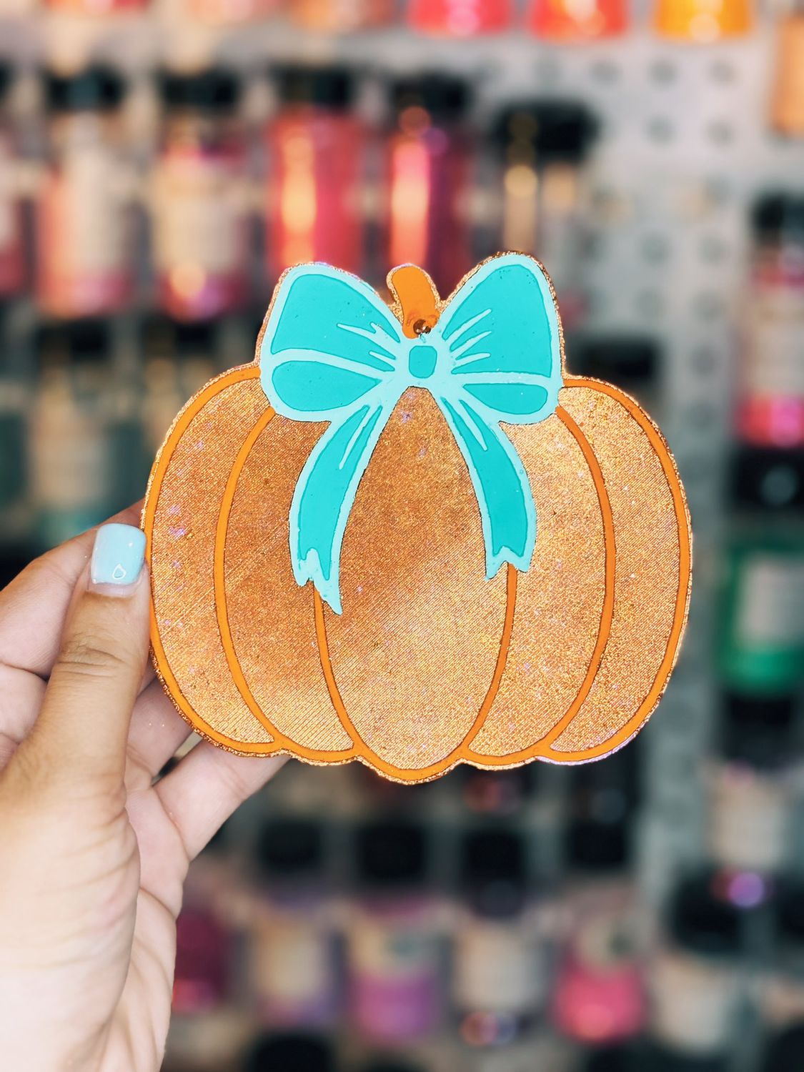 Pumpkin with bow