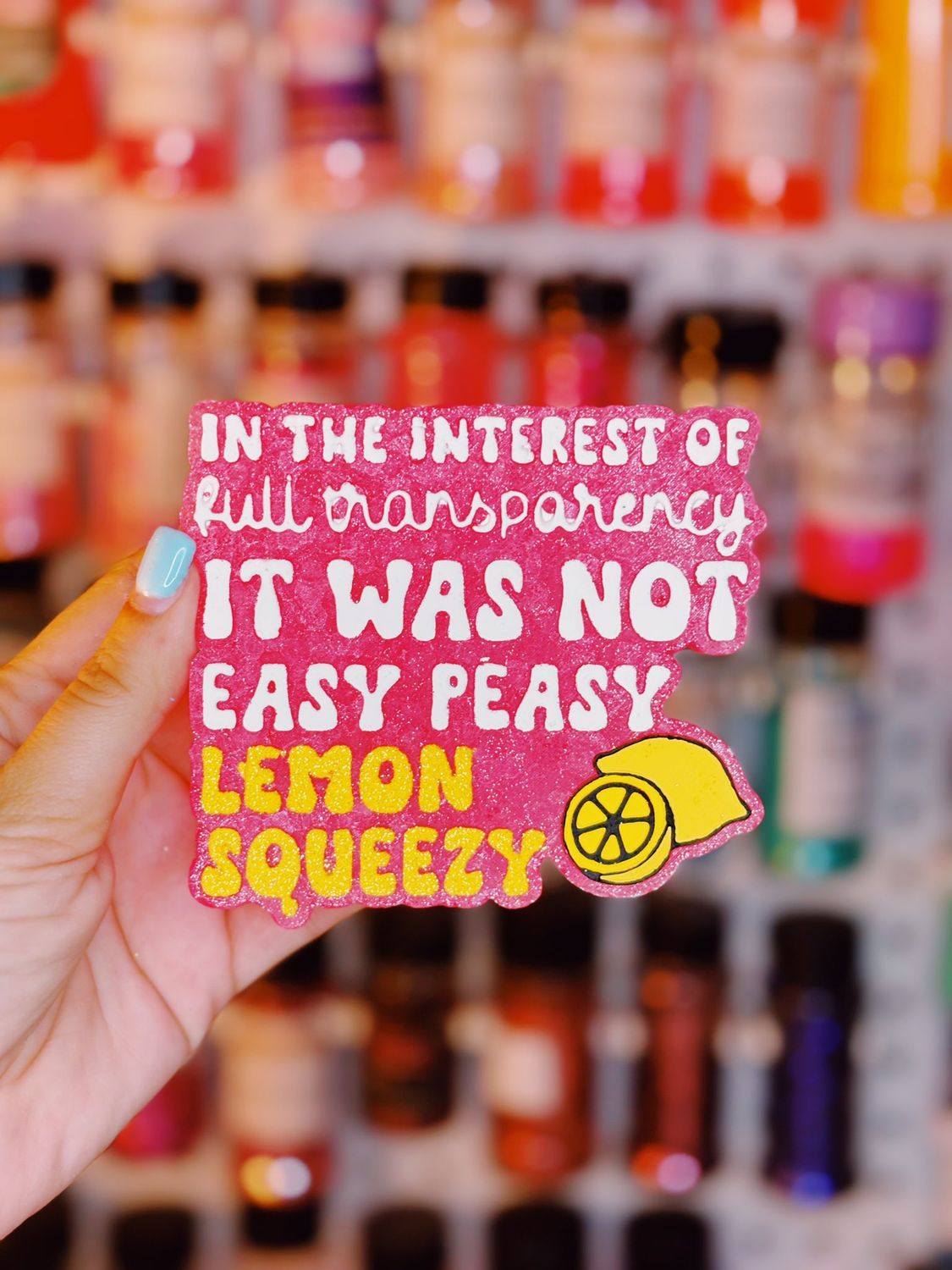 In the interest of full transparency