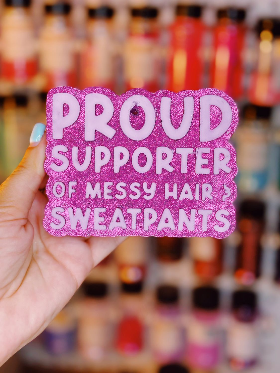 Proud supporter of messy hair and sweat pants