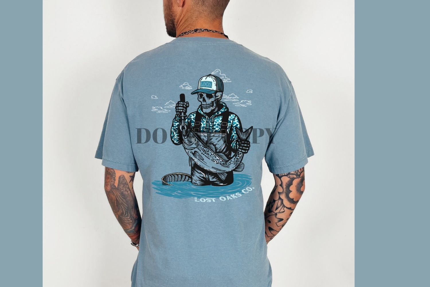 Skeleton wading tee