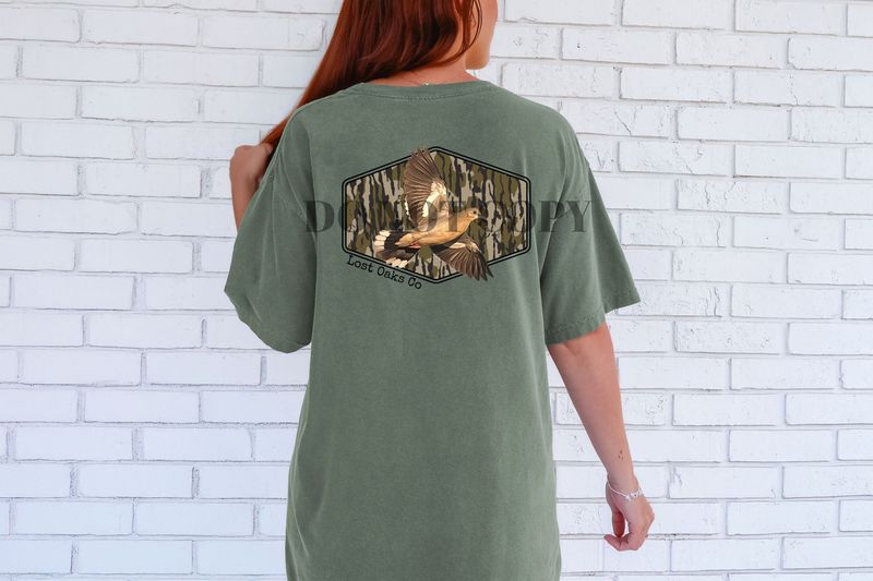 Flying dove camo tee