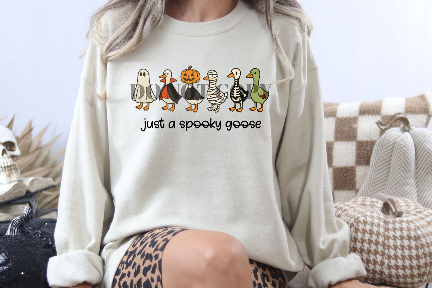 Just a spooky goose tee