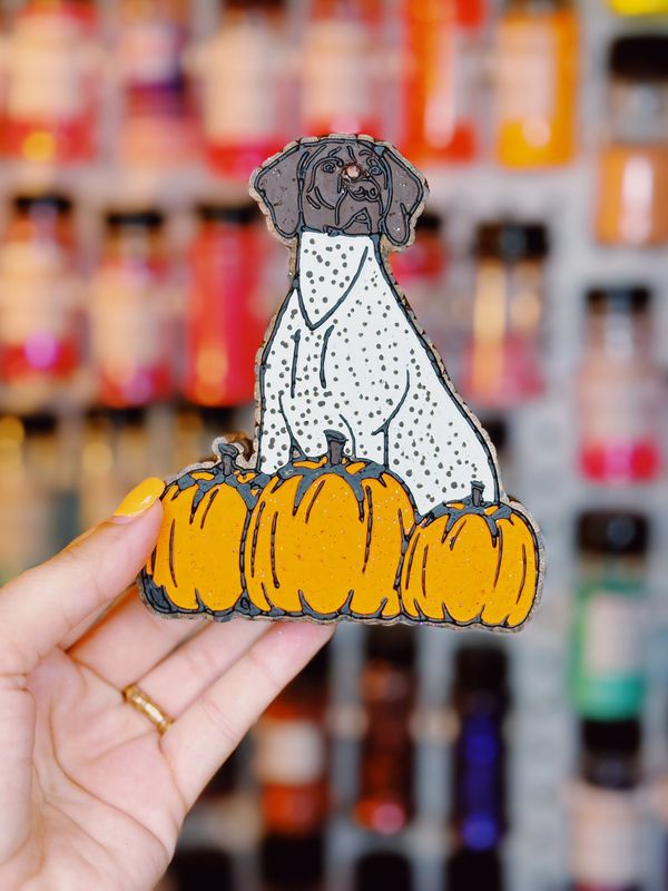 Fall GSP with pumpkins