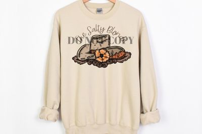 Salty Blonde Cowboy Logo Tee