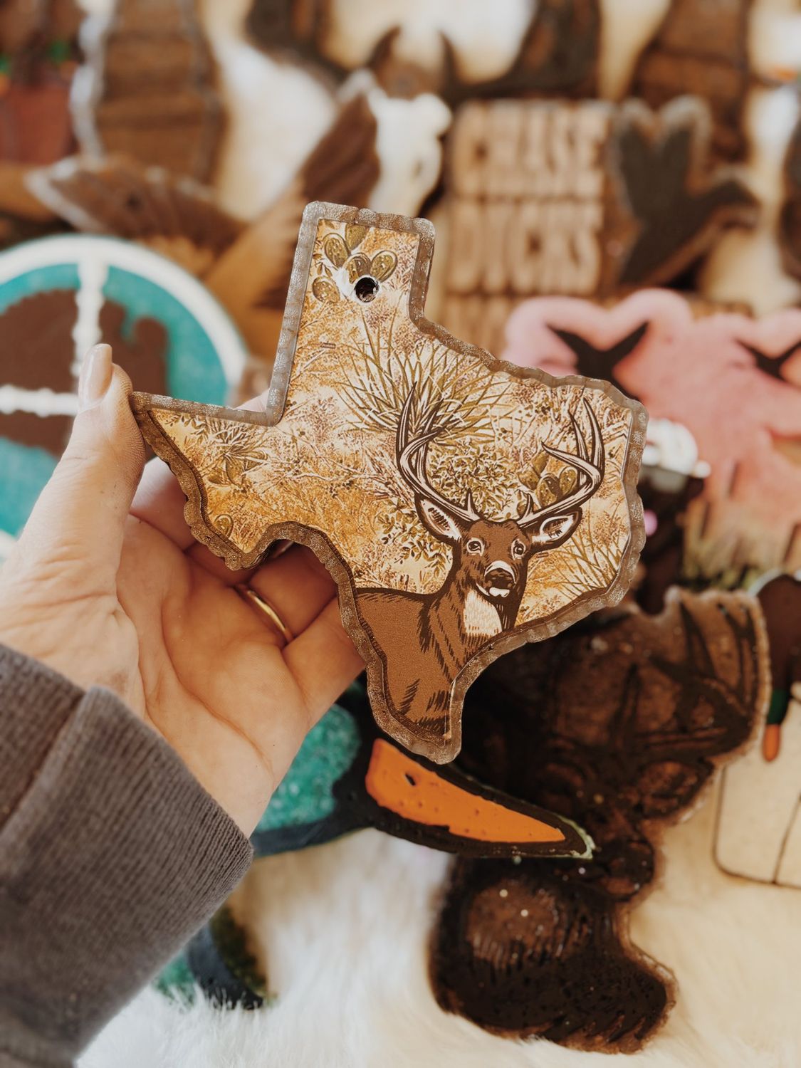 Camo Texas with deer