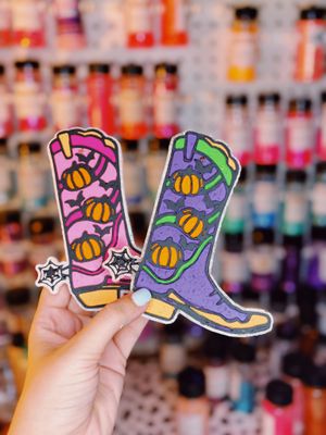 Halloween cowboy boot