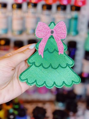 Christmas tree with bow