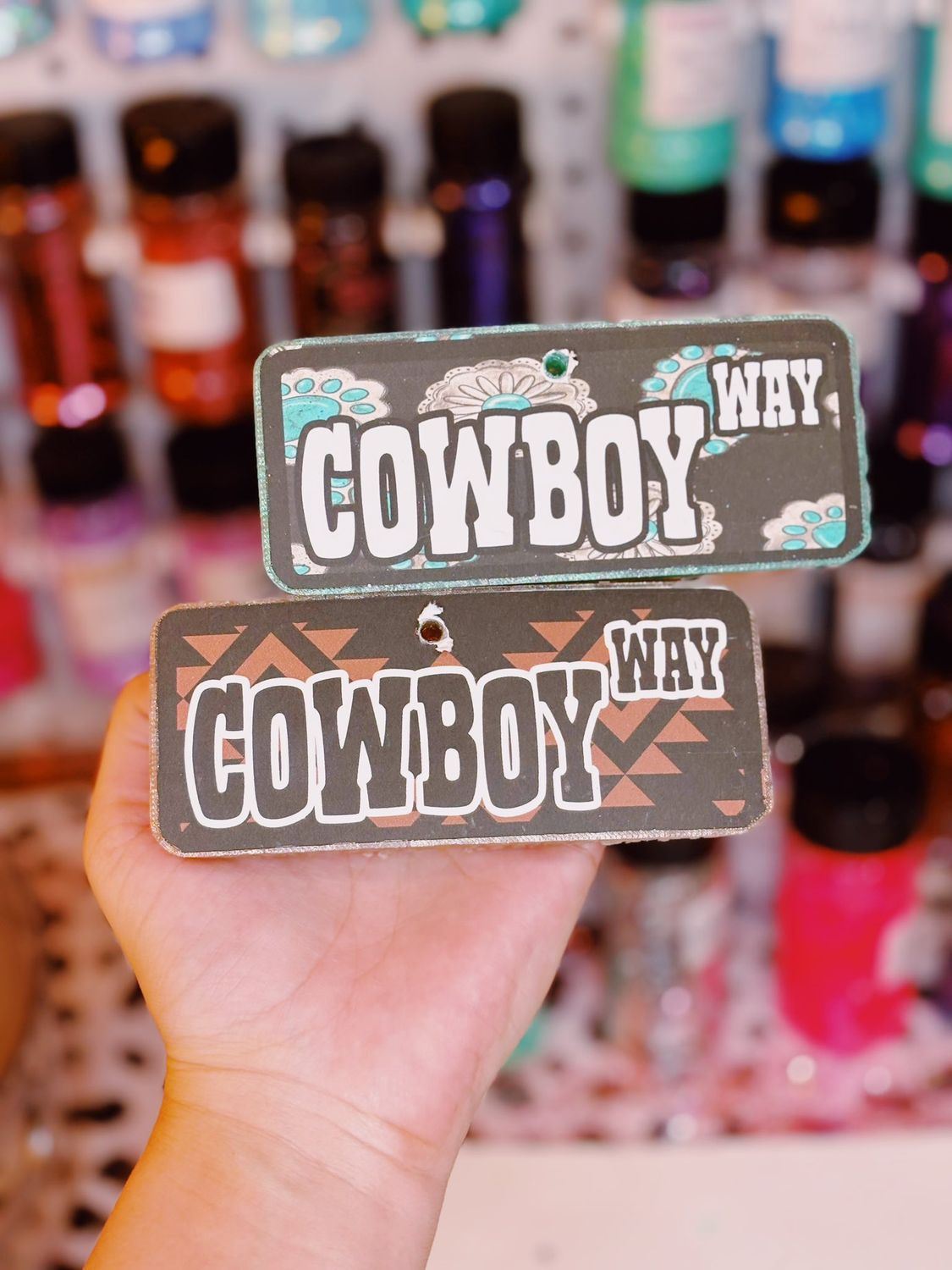 Cowboy way sign cardstock