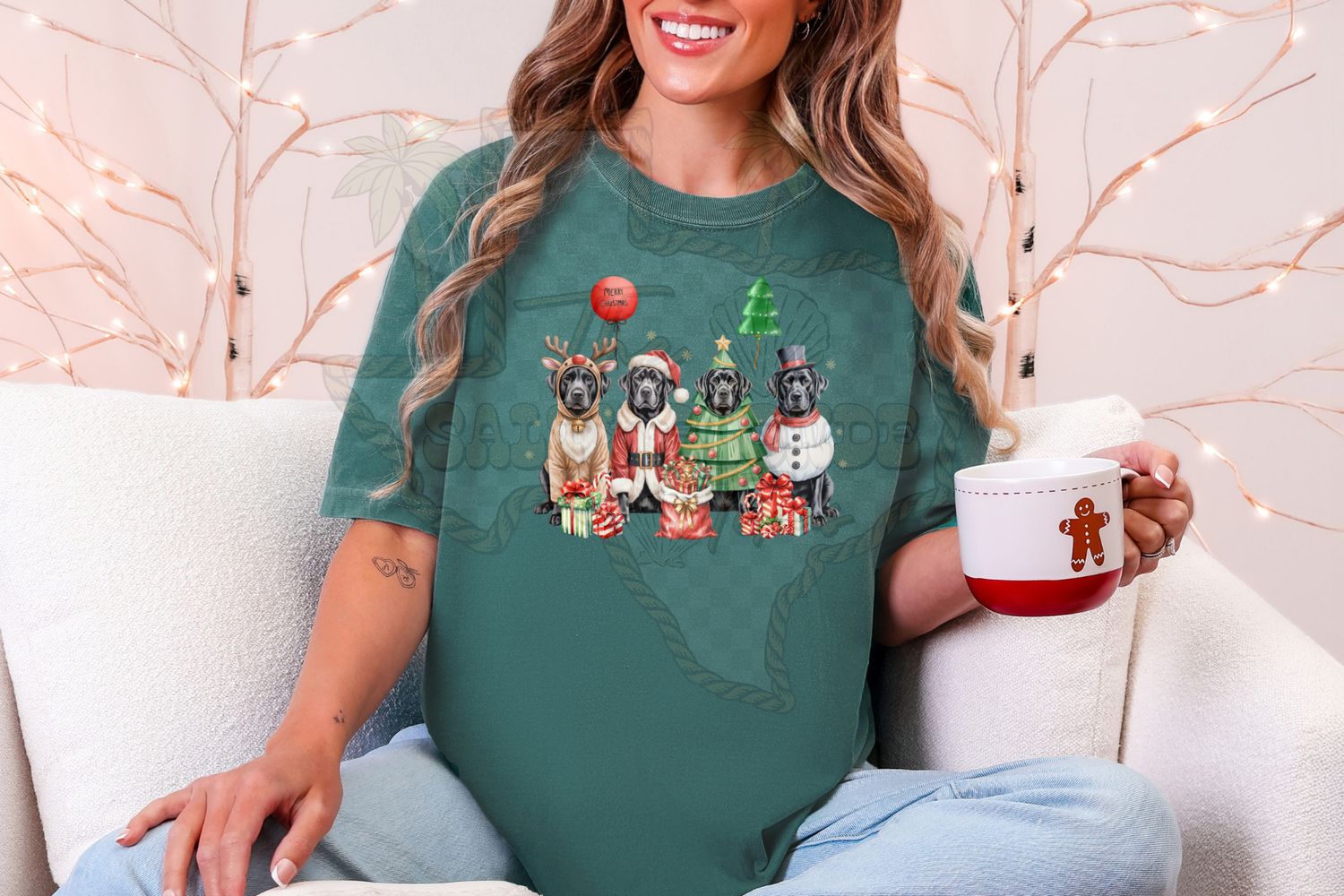 Christmas Black Labs