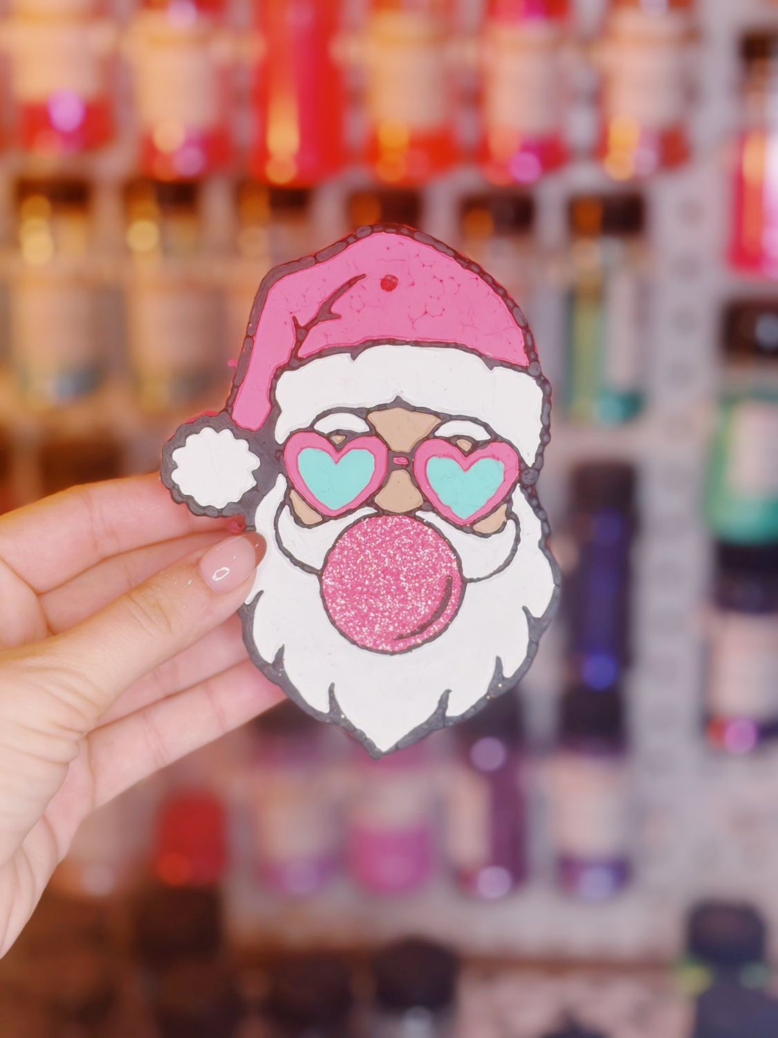 Santa with bubblegum